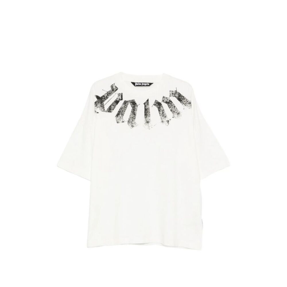 Palm Angels White T-Shirts & Vests - T-Shirts Men